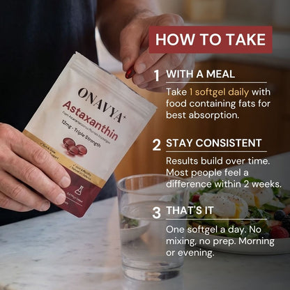 Onavya Astaxanthin 12mg Softgels
