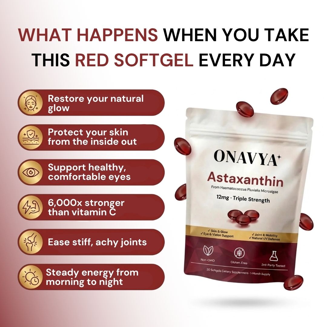 Onavya Astaxanthin 12mg Softgels