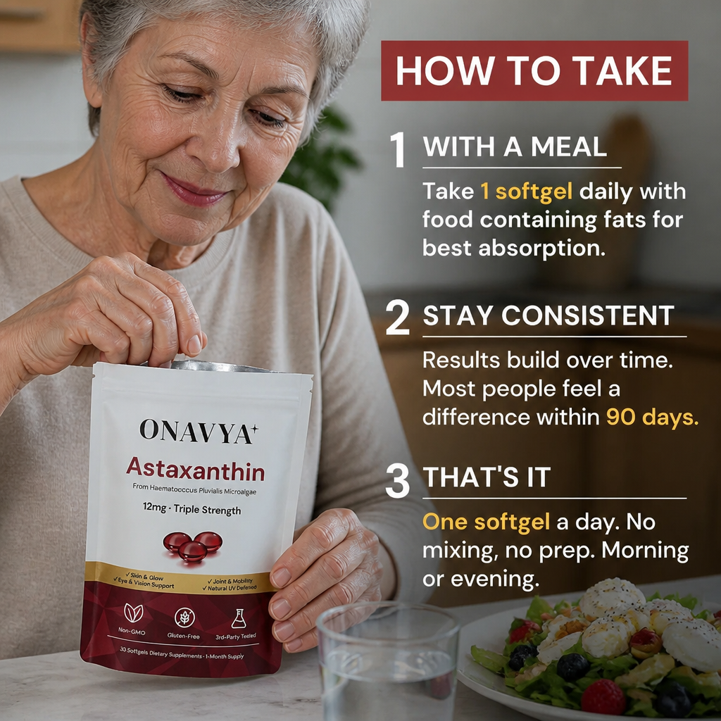 Onavya Astaxanthin 12mg Softgels for Joints