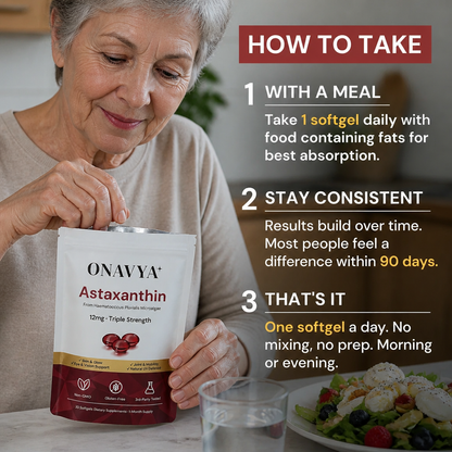 Onavya Astaxanthin 12mg Softgels for Joints
