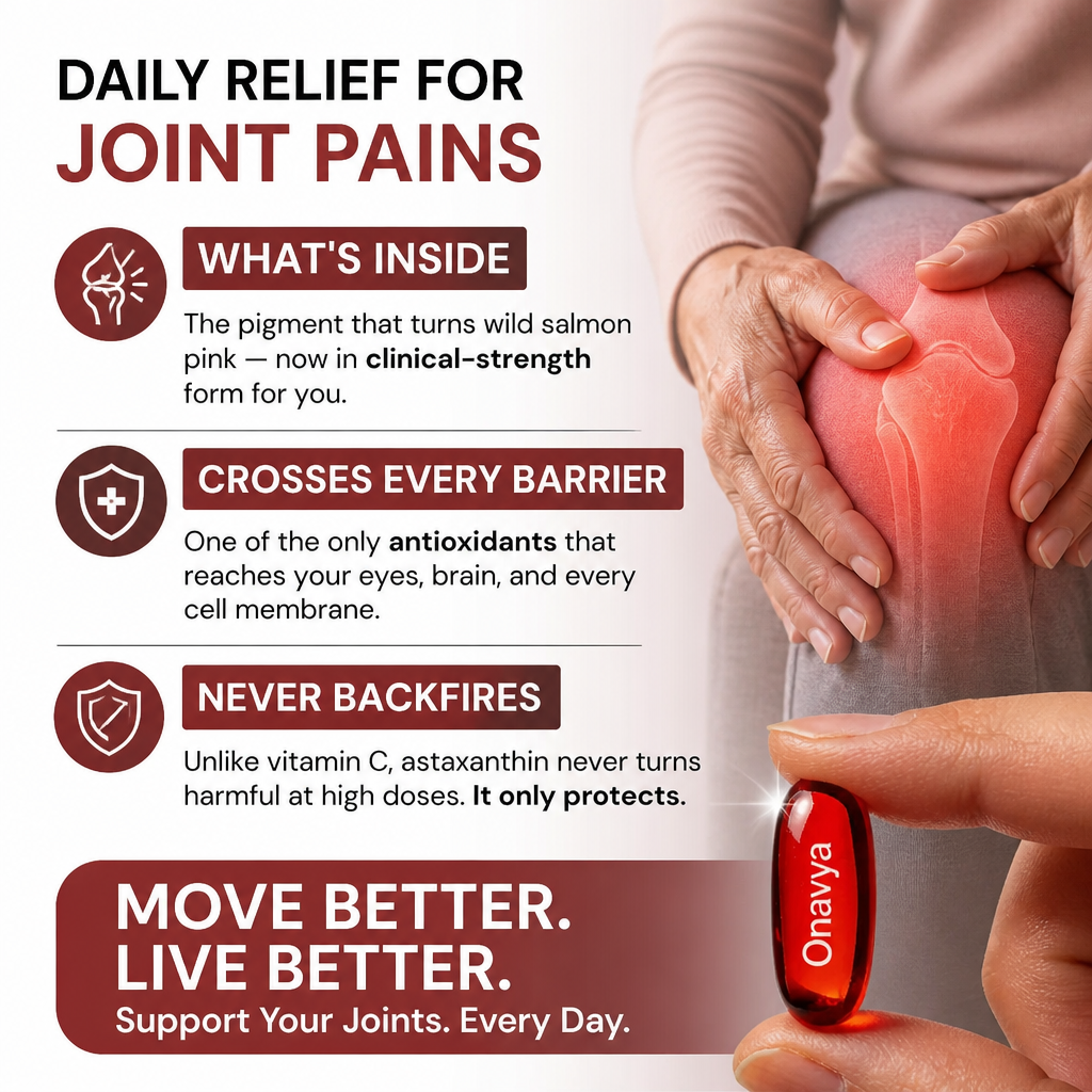 Onavya Astaxanthin 12mg Softgels for Joints