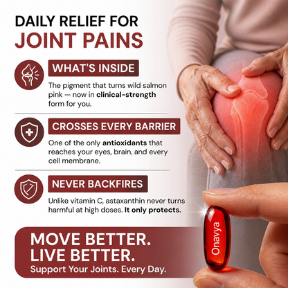 Onavya Astaxanthin 12mg Softgels for Joints