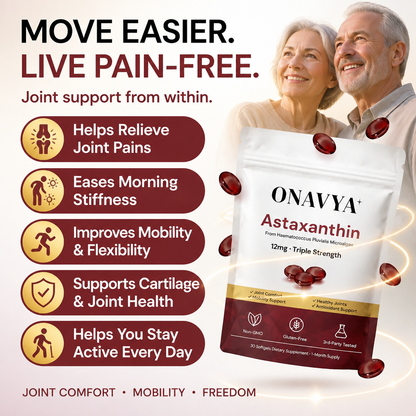 Onavya Astaxanthin 12mg Softgels for Joints