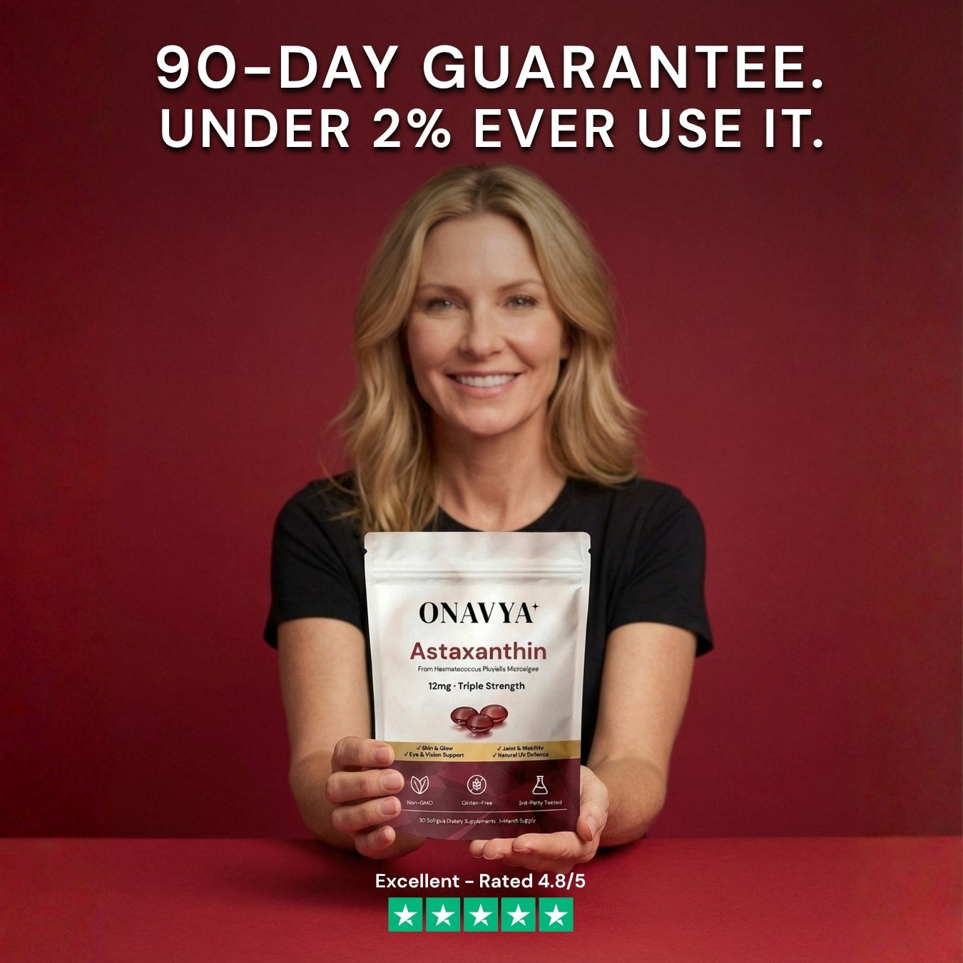 Onavya Astaxanthin 12mg Softgels