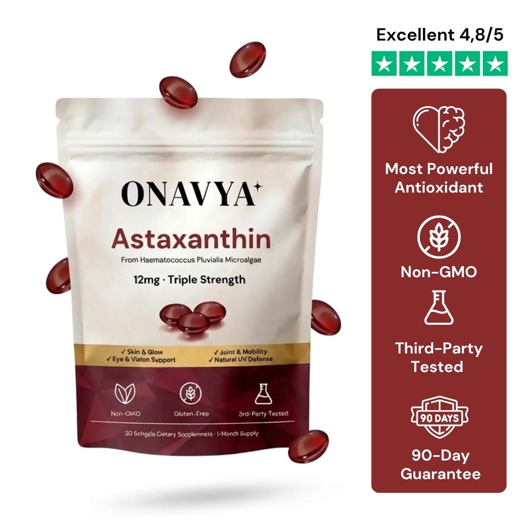 Onavya Astaxanthin 12mg Softgels