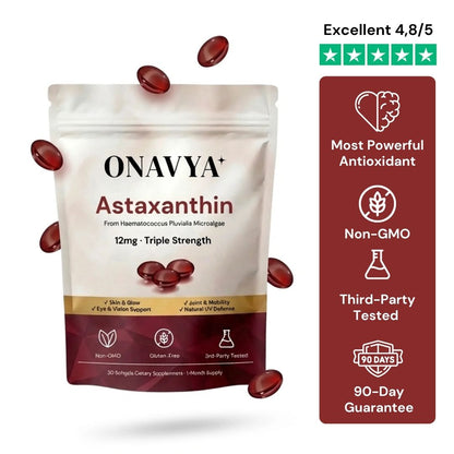 Onavya Astaxanthin 12mg Softgels